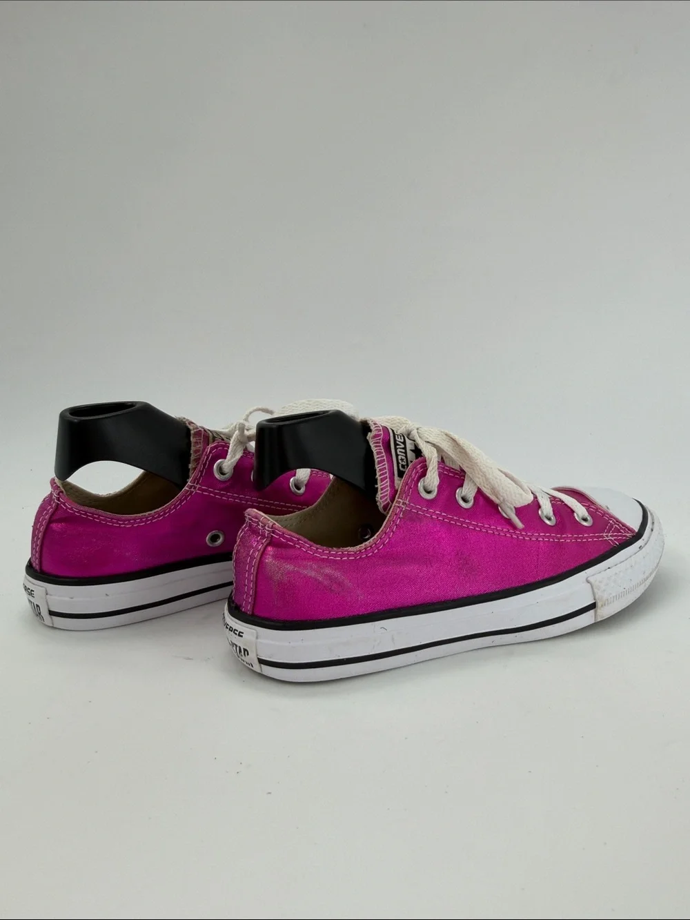 Converse Chuck Taylor All Star Low Top Sneaker Metallic Pink Magenta Youth Size2